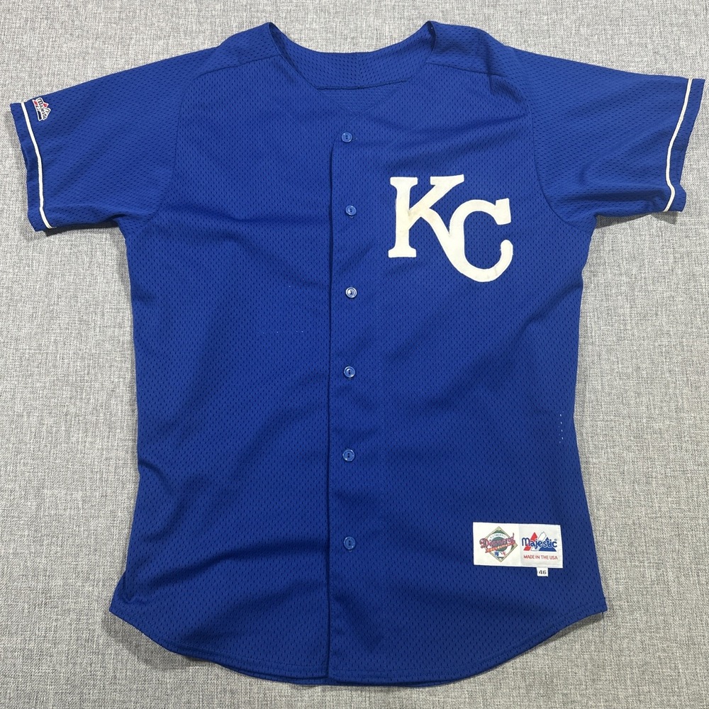Vintage Kansas City Royals Jersey Size 46 XL #24 Stitched 1980s MLB Blue